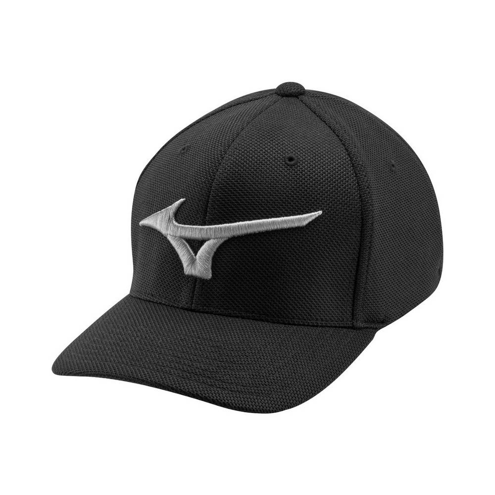 Panske Čiapky Mizuno Tour Performance Golf Čierne Vypredaj TFJW82016